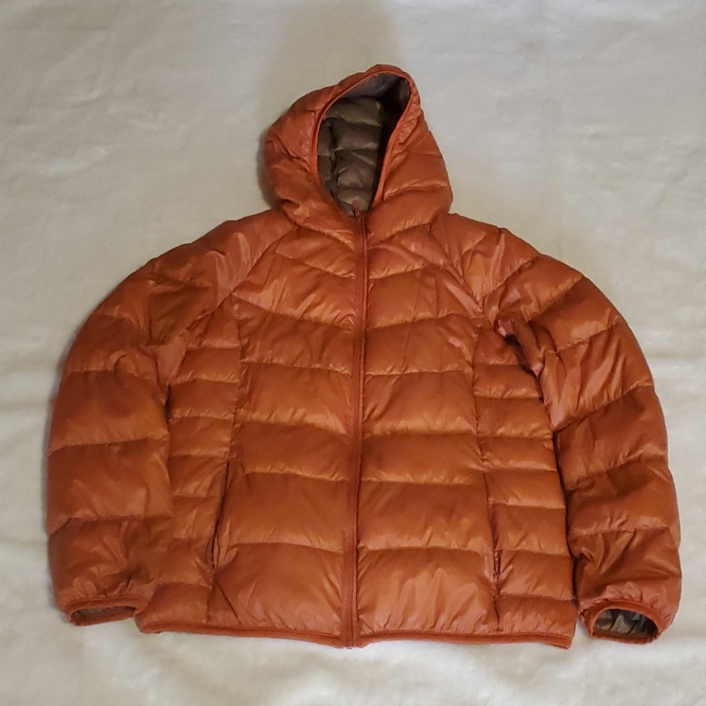 Uniqlo Orange Down Jacket size M
